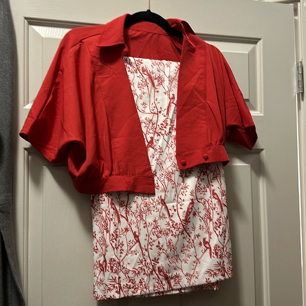 2 piece casual crop top set